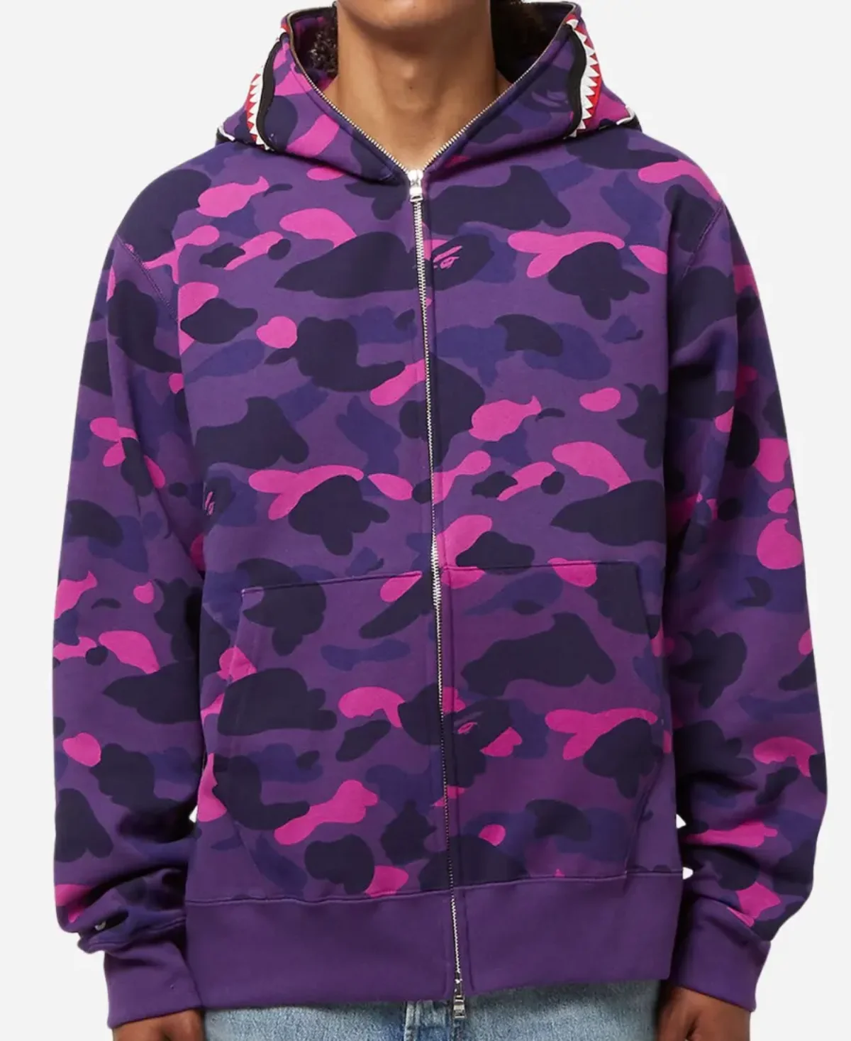 Bape hoodie camo purple hotsell