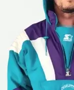 Charlotte Hornets Full Zipp Split Color With Hood