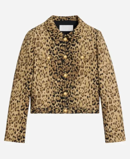 Emily In Paris S04 Camille Razat Leopard Jacket