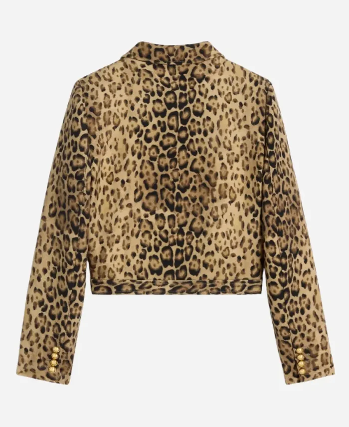 Emily in Paris S4 Camille Leopard Trucker Jacket