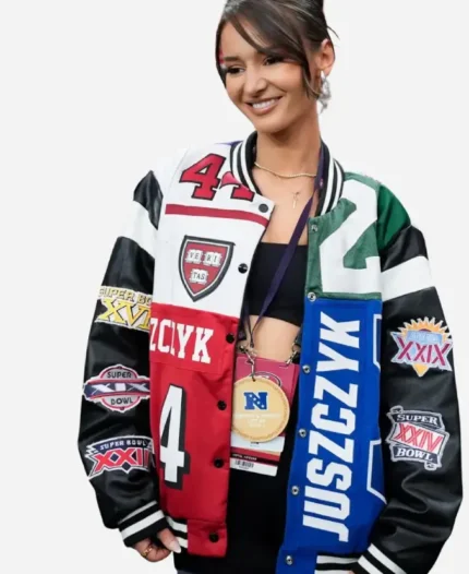 Kristin Juszczyk Super Bowl 2024 Jacket