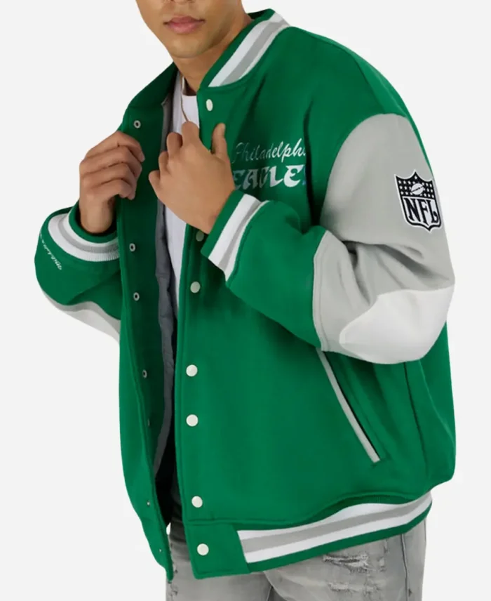 Kylie Kelce 90s Eagles Philadelphia Letterman Green Varsity Jacket