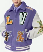 Louis Vuitton Purple Letterman Varsity Jacket