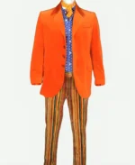 Austin Powers Orange Velvet Suit Front