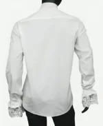 Austin Powers White Ruffle Silk Shirt