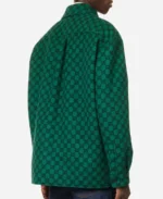 Cristiano Ronaldo Green Boxing Match Wool Jacket