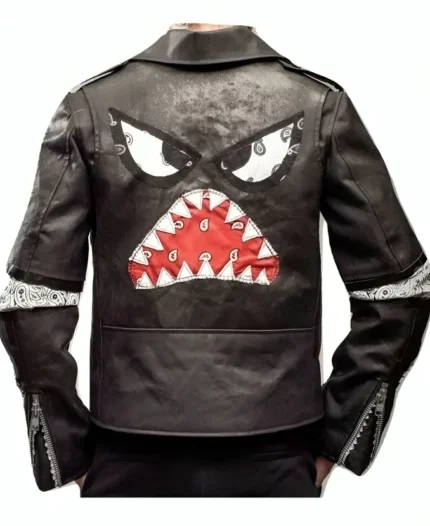 Daft Punk Instant Crush Julian Casablancas Shark Black Leather Jacket
