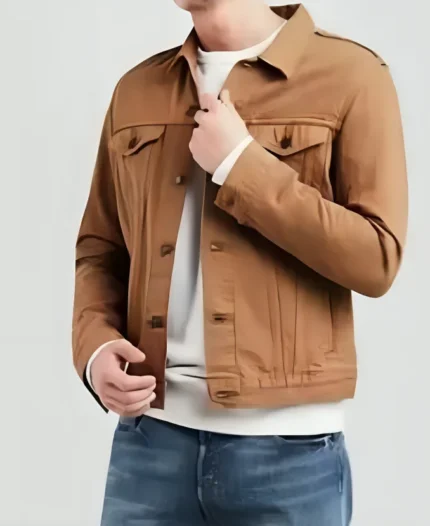 Douglas Smith Movie Die Alone 2024 Ethan Brown Trucker Cotton Jacket