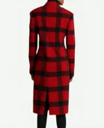 Emily Copper Emily In Paris S4 Red And Black Plaid Wool Coat