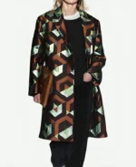 Emily In Paris S03 Geometric Jacquard Coat