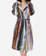 Emily In Paris S4 Bruno Gouery Printed Hooded Robe