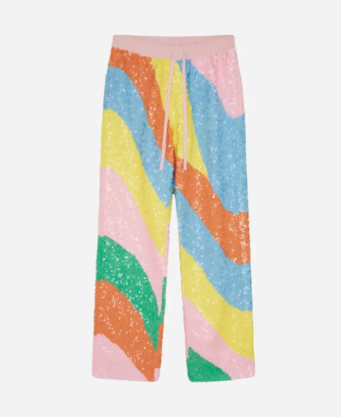 Emily In Paris S4 Jin Xuan Mao Rainbow Sequin Trouser