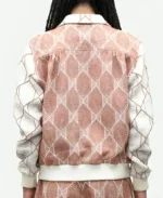 Emily In Paris S4 Samuel Arnold Coral Print Cardigan