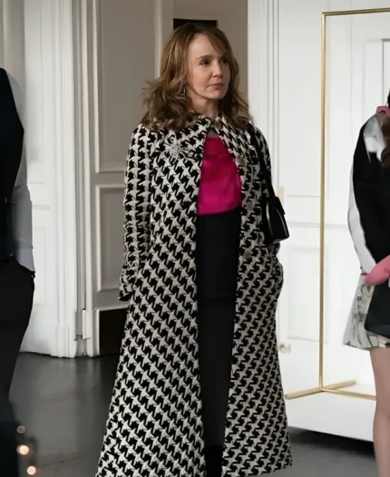 Emily In Paris Sylvie Grateau Checkered Coat