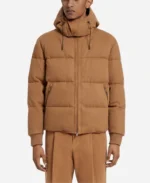 Gabriel Emily In Paris S4 Brown Puffer Jacket