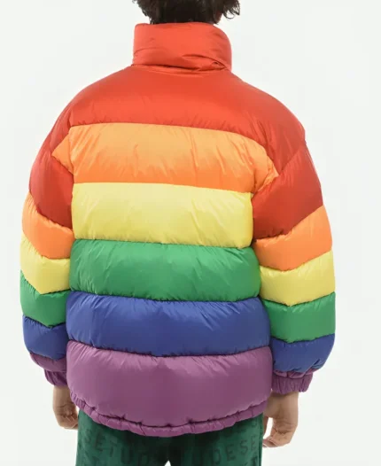 Gooba 69 Puffer Down Rainbow Jacket For Sale