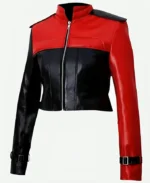 Harley Quinn Injustice 02 Red And Black Leather Jacket