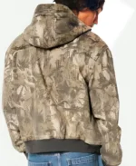 Hollister Camo Hooded Jacket Front Back