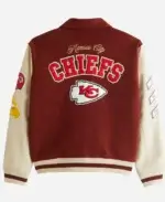 Kansas City Chiefs Burgundy Jacket Back