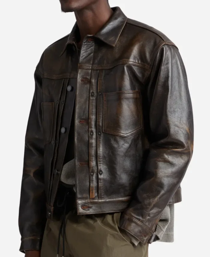 Kevin Hart Brown Leather Jacket