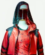 Kylie Cantrall Descendants The Rise of Red Hooded Cosplay Costume Leather Jacket