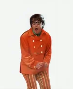 Mike Myers 1997 Movie Austin Powers Orange Shirt