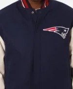 New England Patriots Letterman Jacket Front detailing