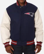 New England Patriots Varsity Jacket Front