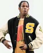 Paris Olympics 2024 Travis Scott Varsity Letterman Jacket