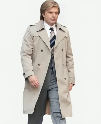 Sebastian Stan The Apprentice 2024 Beige Coat