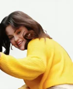 Selena Gomez Yellow Sweater