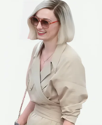 Sophie Turner TV-Series Joan 2024 Joan Hannington Tan Coat