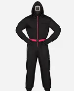 Guard Squid Game S02 Black Hooded Jumpsuit 