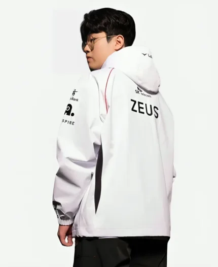 T1 Worlds 2024 White Bomber Jacket