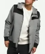 The North Face Highrail Gray and Black Fleece Jacket