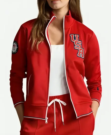 The Today Show Hoda Kotb Red Team USA Track Jacket