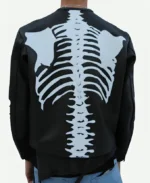 Usher Punisher Skeleton Black Motorcycle Jacket