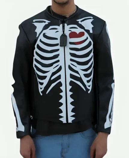 Usher Punisher Skeleton Leather Jacket