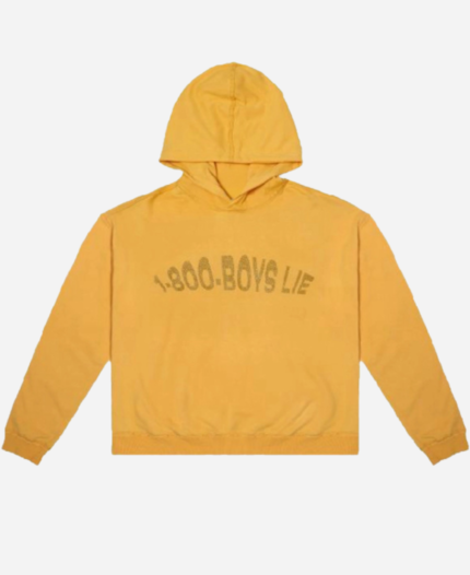 1-800-Boys-Lie Yellow Hoodie