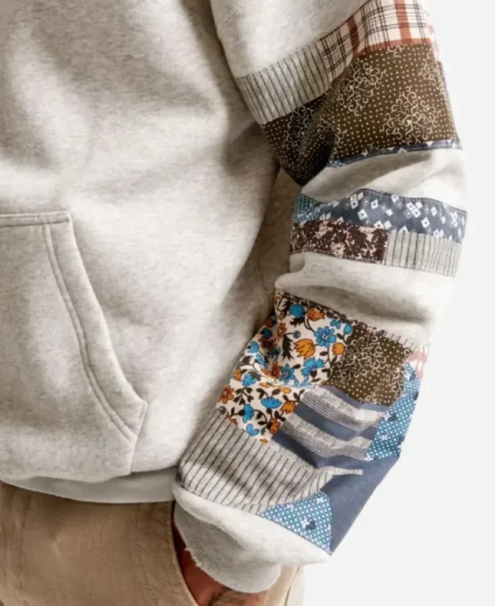 Abercrombie Patched Hoodie Sleeves Detaling