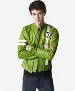 Alien Swarm Ben 10 Green Leather Jacket