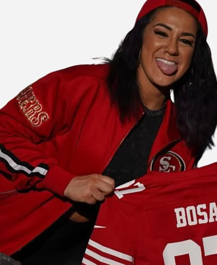 Bayley San Francisco 49ers Red Track Jacket