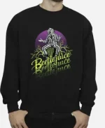 Beetlejuice Purple Circle Sweatshirt