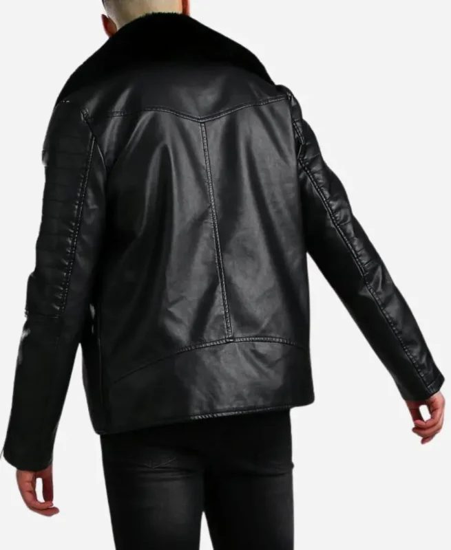 Black Leather Biker Jacket