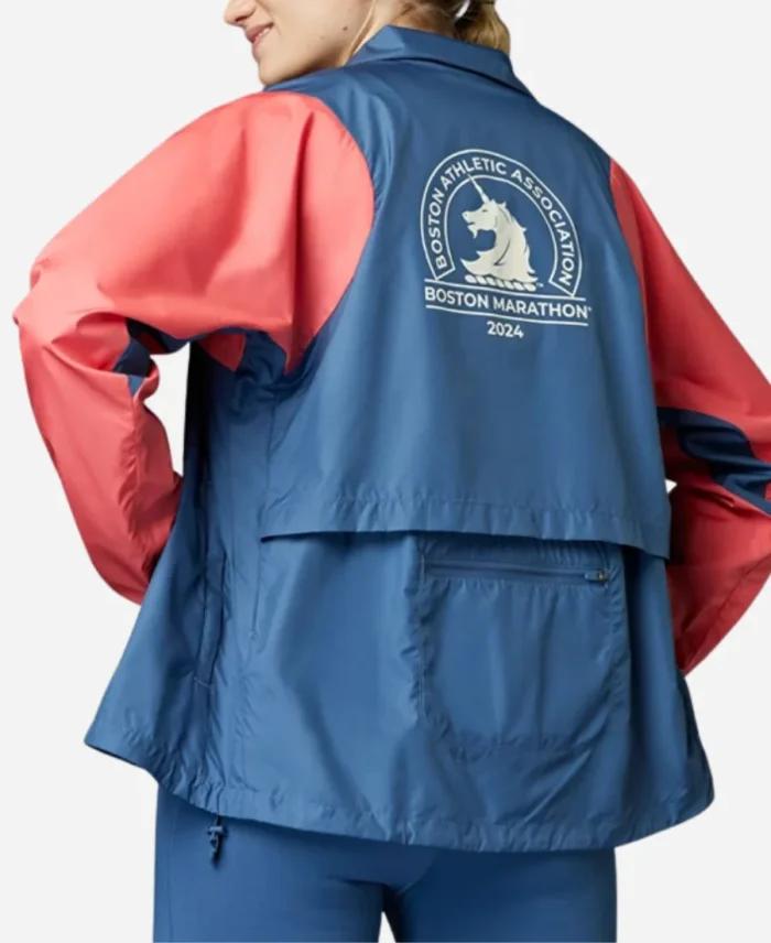 Boston Marathon 2024 Celebration Blue And Orange Jacket