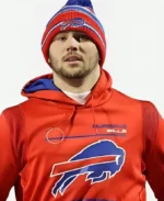 Buffalo Bills Red Pullover Hoodie Front