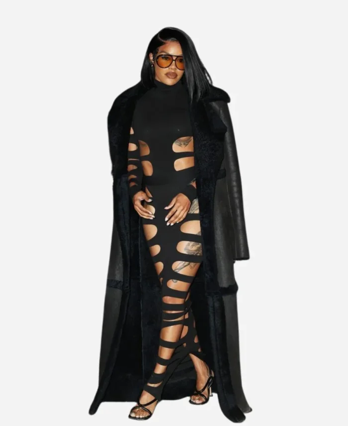 CFDA Fashion Awards 2024 Teyana Taylor Shearling Fur Coat