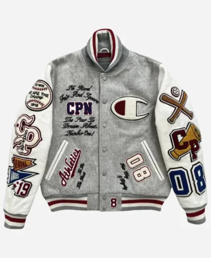 Champion Varsity Grey Jacket