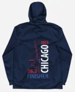 Chicago Windbreaker 2022 Finisher Navy Blue Hooded Jacket