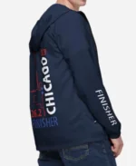 Chicago Windbreaker 2022 Finisher Navy Blue Hooded Jacket For Unisex